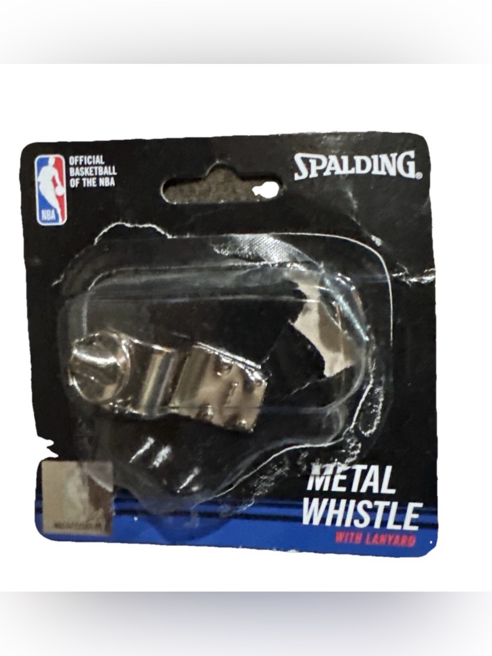 Spalding NBA Metal Whistle Without Black Lanyard One Size. Open‎ Box